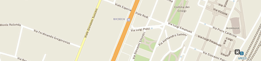Mappa della impresa associazione albicocca gab del cts a MILANO
