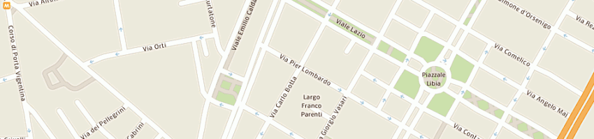 Mappa della impresa bignami irma a MILANO
