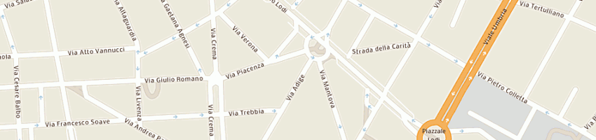 Mappa della impresa universal trading company srl a MILANO