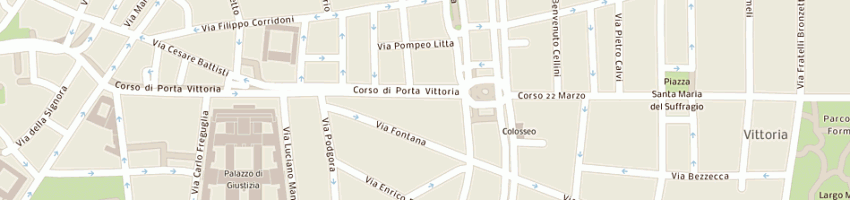Mappa della impresa gangi servizi immobiliari srl a MILANO