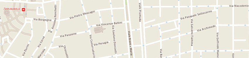 Mappa della impresa paolo canzani sas di paolo canzani e c a MILANO