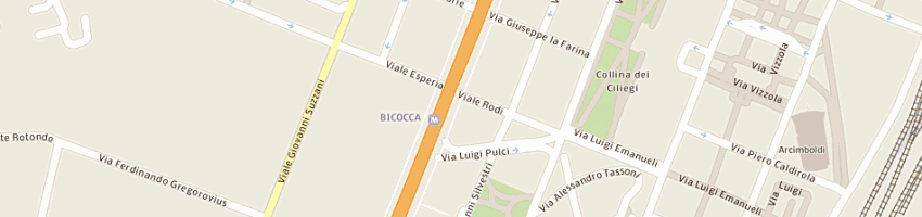 Mappa della impresa iniziativa tre sas di torricelli luca e c a MILANO
