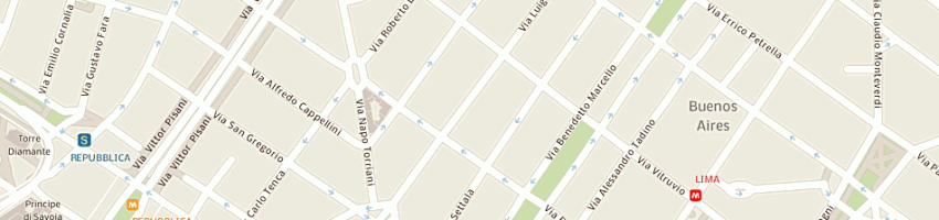 Mappa della impresa blinker sas di barosi antonio e c a MILANO