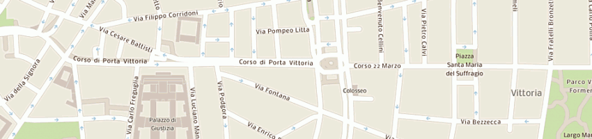 Mappa della impresa vittoria real estate srl a MILANO