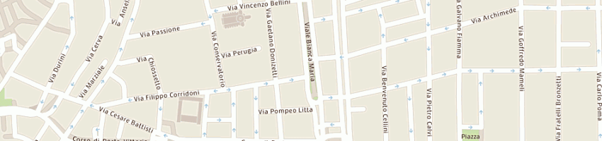 Mappa della impresa studio professionale avv de rosa a MILANO