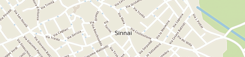 Mappa della impresa laboratorio analisi chimico cliniche dr p loddo e c (sas) a SINNAI