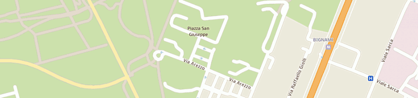 Mappa della impresa pubblica assistenza niguarda a MILANO