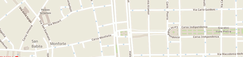 Mappa della impresa blu cina di massimo mondini e c sas a MILANO