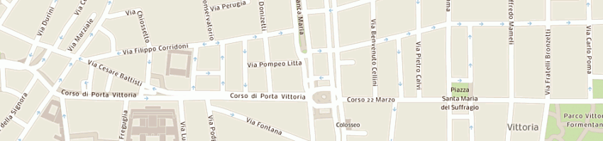 Mappa della impresa banfi carlo giovanni a MILANO