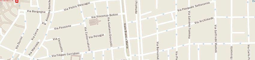 Mappa della impresa ntt service srl a MILANO