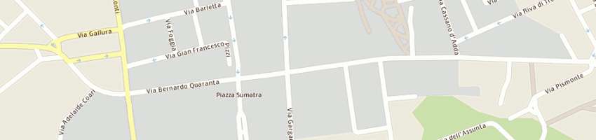 Mappa della impresa cream garden srl a MILANO