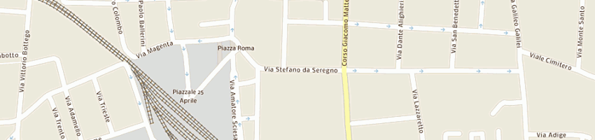 Mappa della impresa cube media srl a SEREGNO