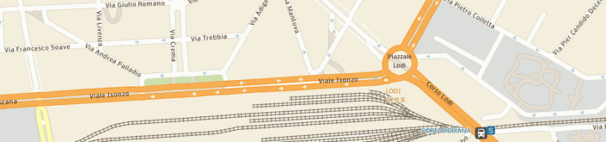 Mappa della impresa ga srl a MILANO