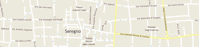 Mappa della impresa ombrellificio marforio a SEREGNO