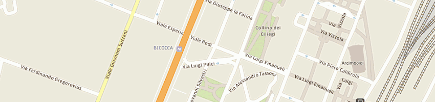 Mappa della impresa fratelli righini srl a MILANO