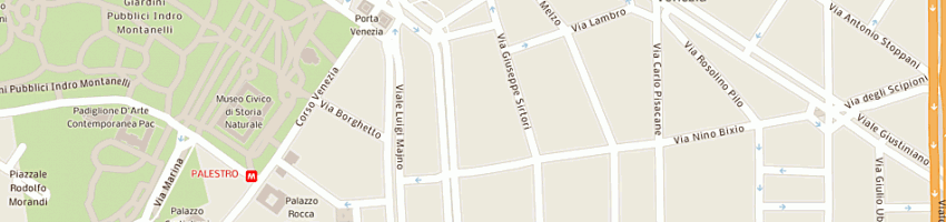 Mappa della impresa esselunga (spa) a MILANO
