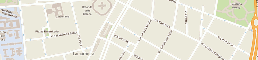 Mappa della impresa arome srl a MILANO