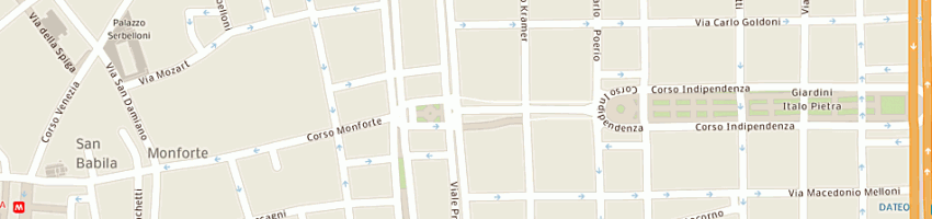 Mappa della impresa ab artigiani srl a MILANO