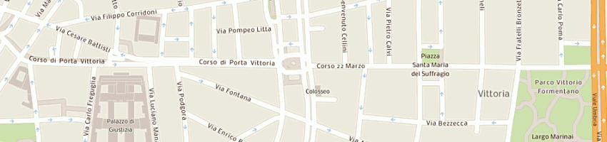 Mappa della impresa giorgio iv sas di livi giorgio e c a MILANO