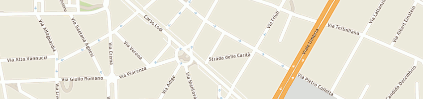Mappa della impresa grafica emiliani di malusardi enrico e c snc a MILANO