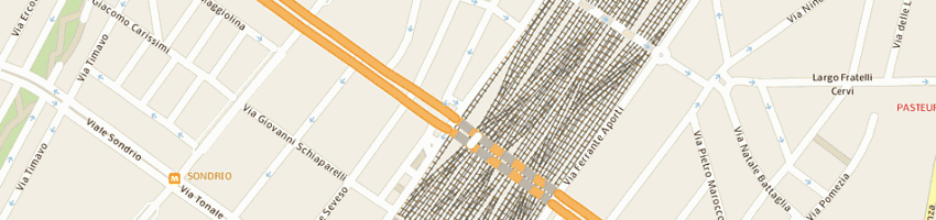 Mappa della impresa cremonini spa a MILANO