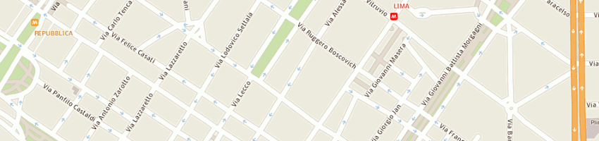 Mappa della impresa elettra corporate snc di massimo bonati e c a MILANO