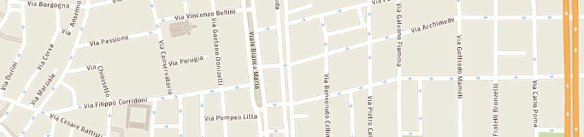 Mappa della impresa iannello alberto a MILANO
