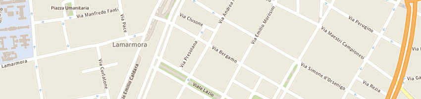 Mappa della impresa esselunga (spa) a MILANO