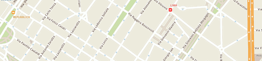 Mappa della impresa meraldi maurizio a MILANO