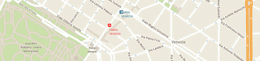 Mappa della impresa fonte della moda a MILANO