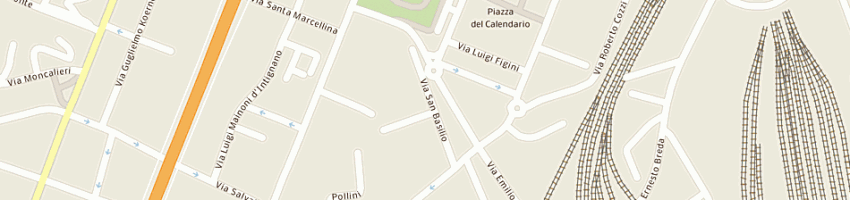Mappa della impresa bcs di a tamburini a MILANO