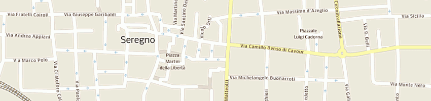 Mappa della impresa banca intesa spa a SEREGNO