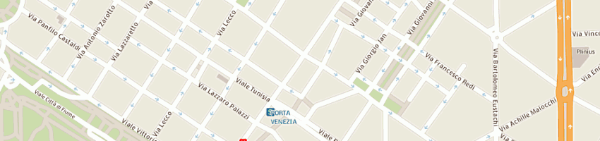 Mappa della impresa pensione aurora srl a MILANO