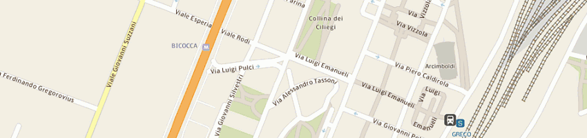 Mappa della impresa bar tabacchi tempi moderni a MILANO