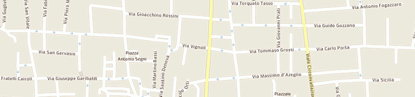 Mappa della impresa ristorante via vignoli n 16 di fortugno rocco e c sas a SEREGNO
