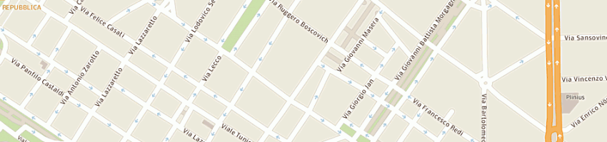 Mappa della impresa santagostino modelli srl a MILANO