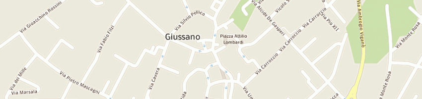 Mappa della impresa bruno pedroni srl a GIUSSANO