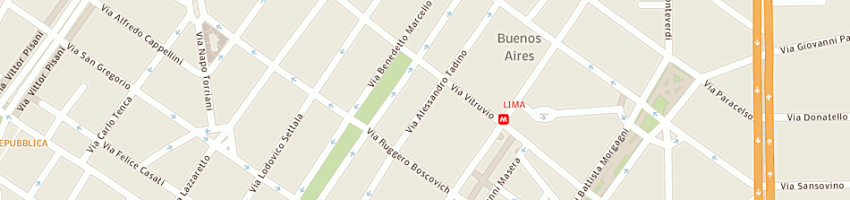 Mappa della impresa ptv srl a MILANO