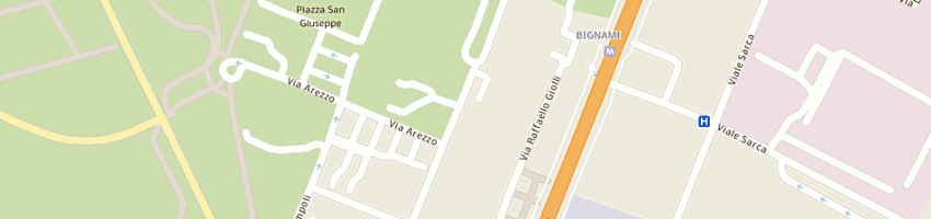 Mappa della impresa cirillo anna maria a MILANO