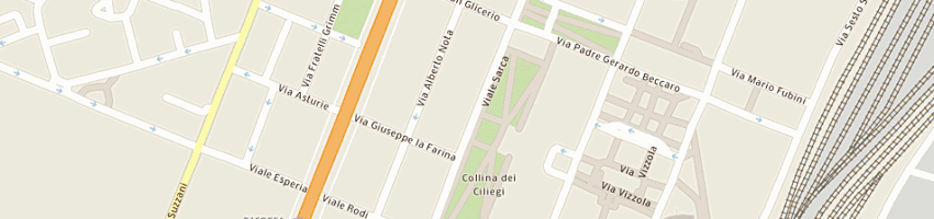 Mappa della impresa stipiti ruggerino e c snc a MILANO