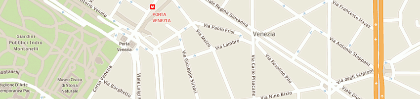 Mappa della impresa monteserico srl a MILANO