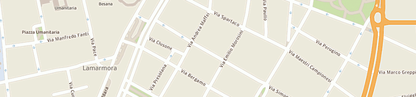 Mappa della impresa felix felix srl a MILANO