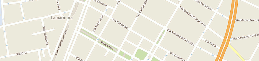 Mappa della impresa brama e casadio a MILANO