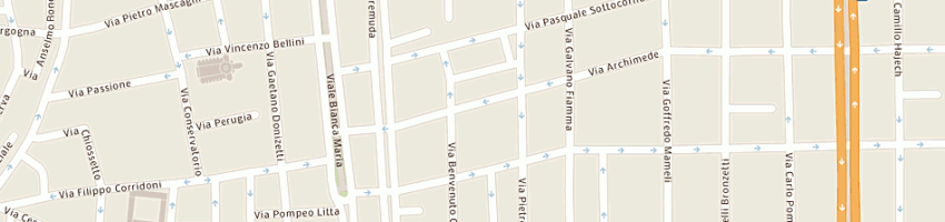 Mappa della impresa supermercati pam spa a MILANO