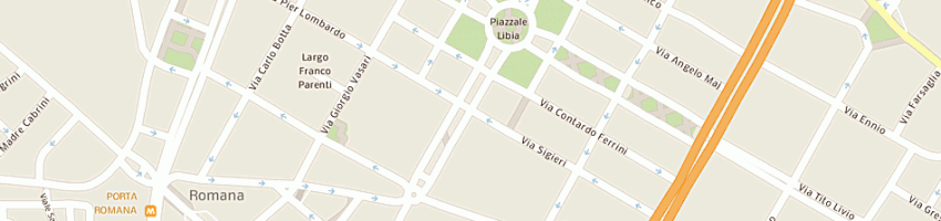 Mappa della impresa ghezzi mario a MILANO
