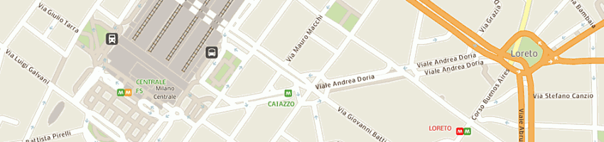 Mappa della impresa showbiz sas di battaini mauro e c a MILANO