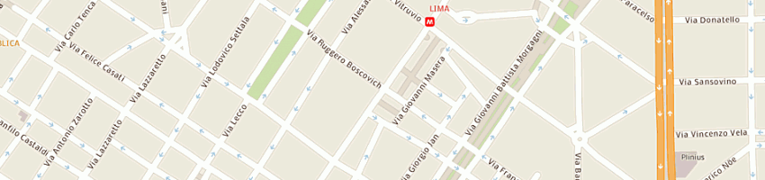 Mappa della impresa fabio jeh di hu shan shan sas a MILANO