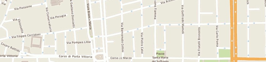 Mappa della impresa universo spa a MILANO