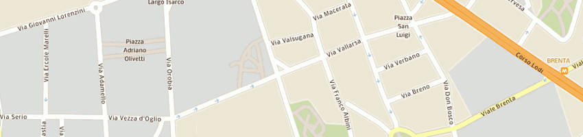 Mappa della impresa sira srl a MILANO