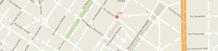 Mappa della impresa gruppo coin spa a MILANO